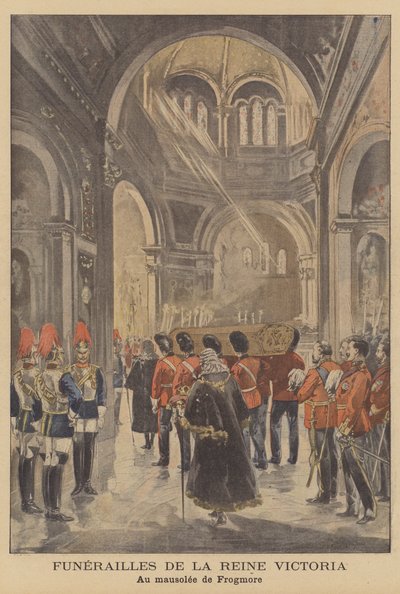 The funeral of Queen Victoria by French School